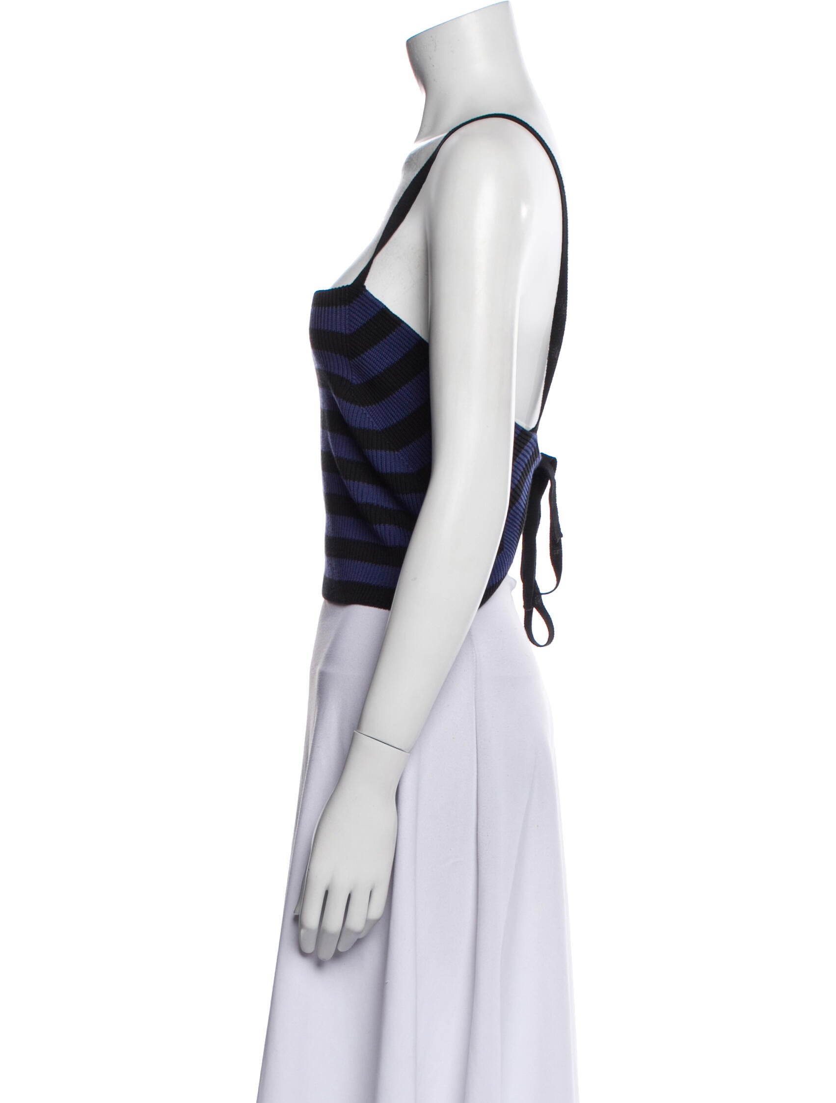 Prada 2011 Striped Crop Top