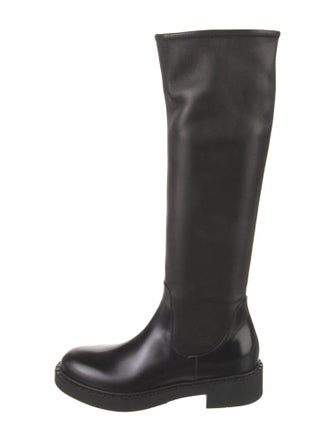 Prada Leather Riding Boots