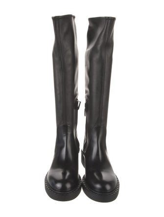 Prada Leather Riding Boots
