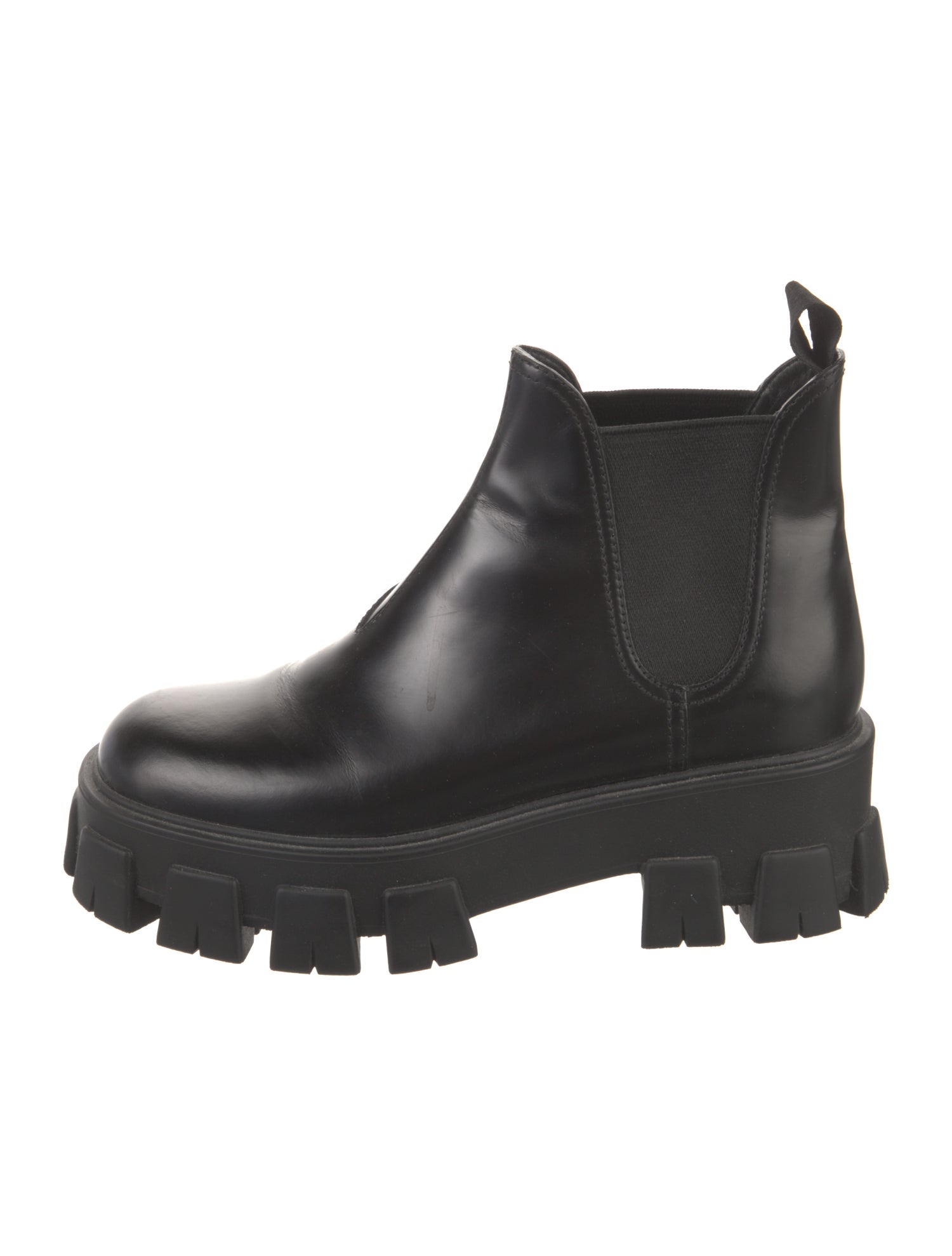Prada Leather Chelsea Boots