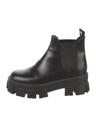 Prada Leather Chelsea Boots