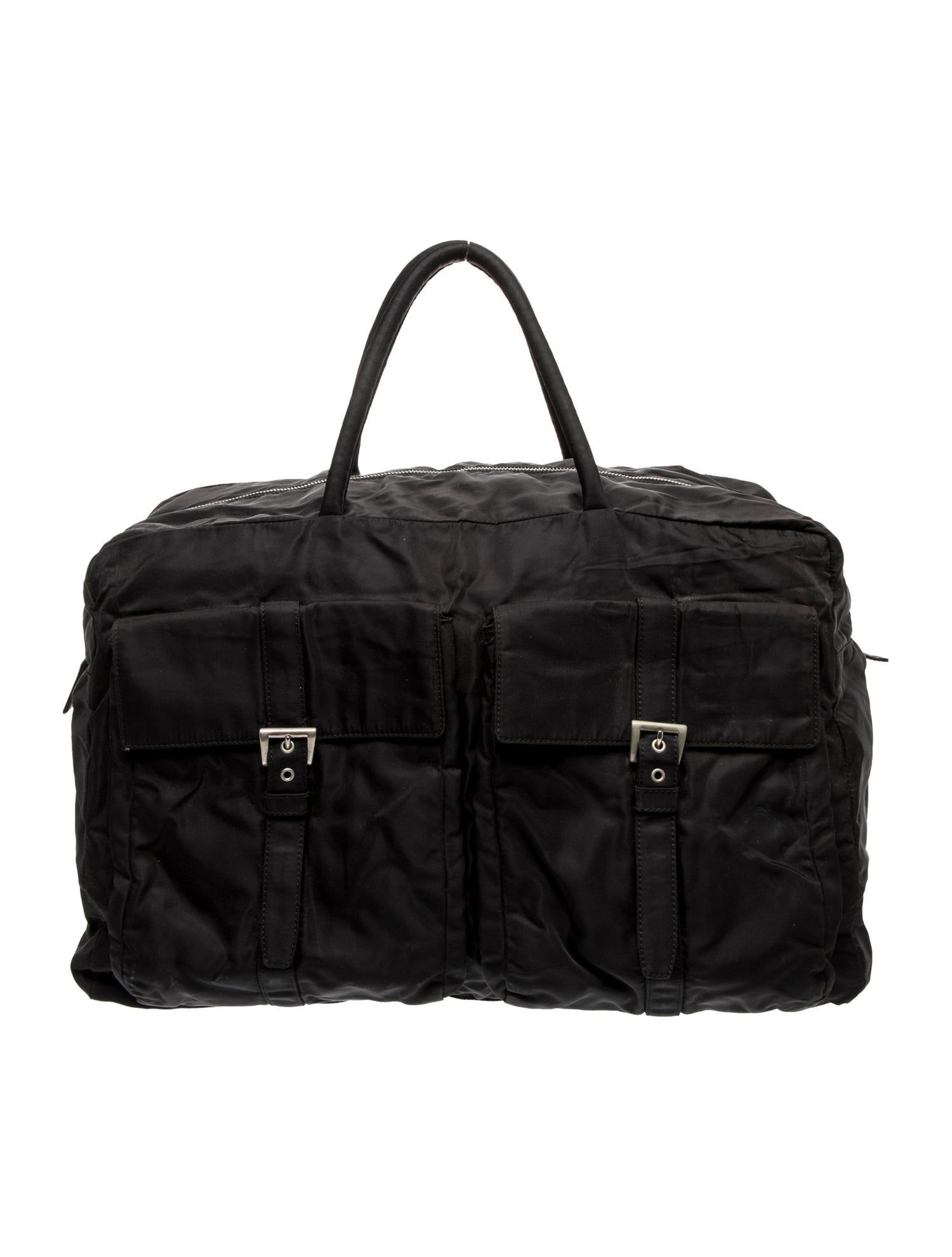 Prada Tessuto Nylon Weekender Bag Vintage