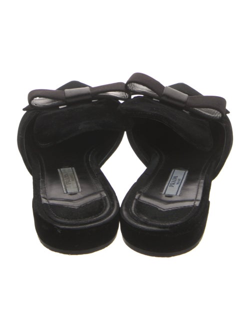 Prada Velvet Bow Accents Mules