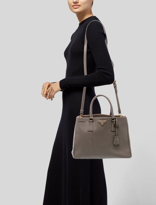 Prada Saffiano Leather Galleria Double Zip Medium