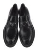 Prada Enameled Metal Triangle Leather Oxfords