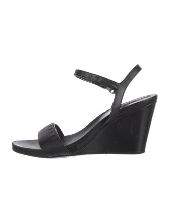 Prada Sport Leather Slingback Sandals