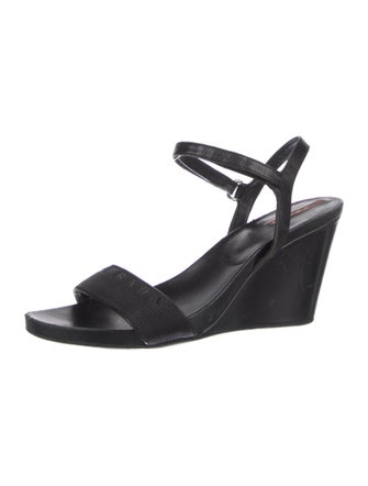Prada Sport Leather Slingback Sandals