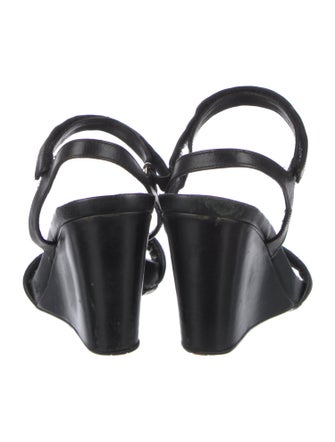 Prada Sport Leather Slingback Sandals