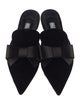 Prada Velvet Bow Accents Mules