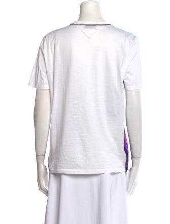 Prada 2017 Turtles Pattern T-Shirt