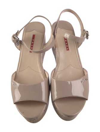 Prada Patent Leather Sandals
