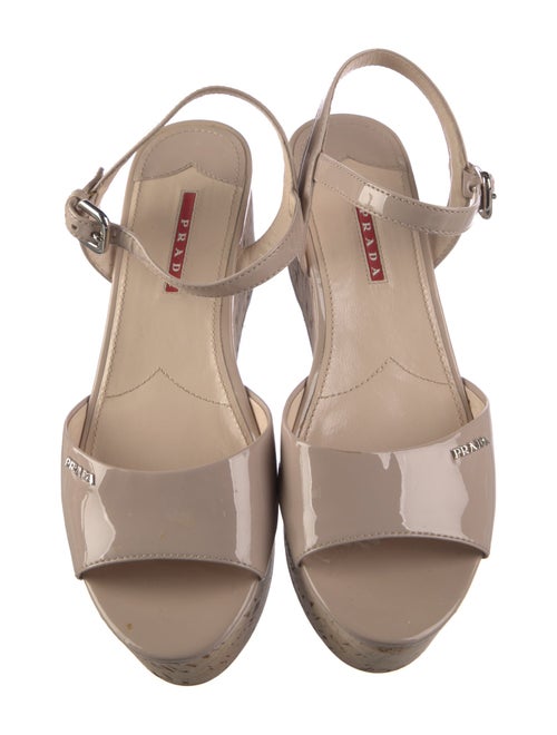 Prada Patent Leather Sandals