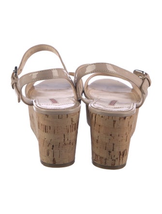 Prada Patent Leather Sandals