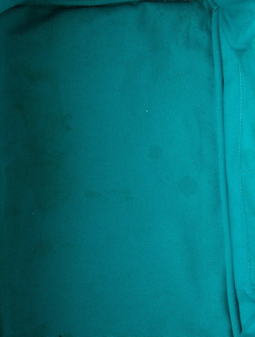 Prada Enameled Metal Triangle Weekender Bag