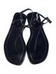 Prada Leather T-Strap Sandals