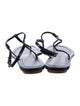 Prada Leather T-Strap Sandals
