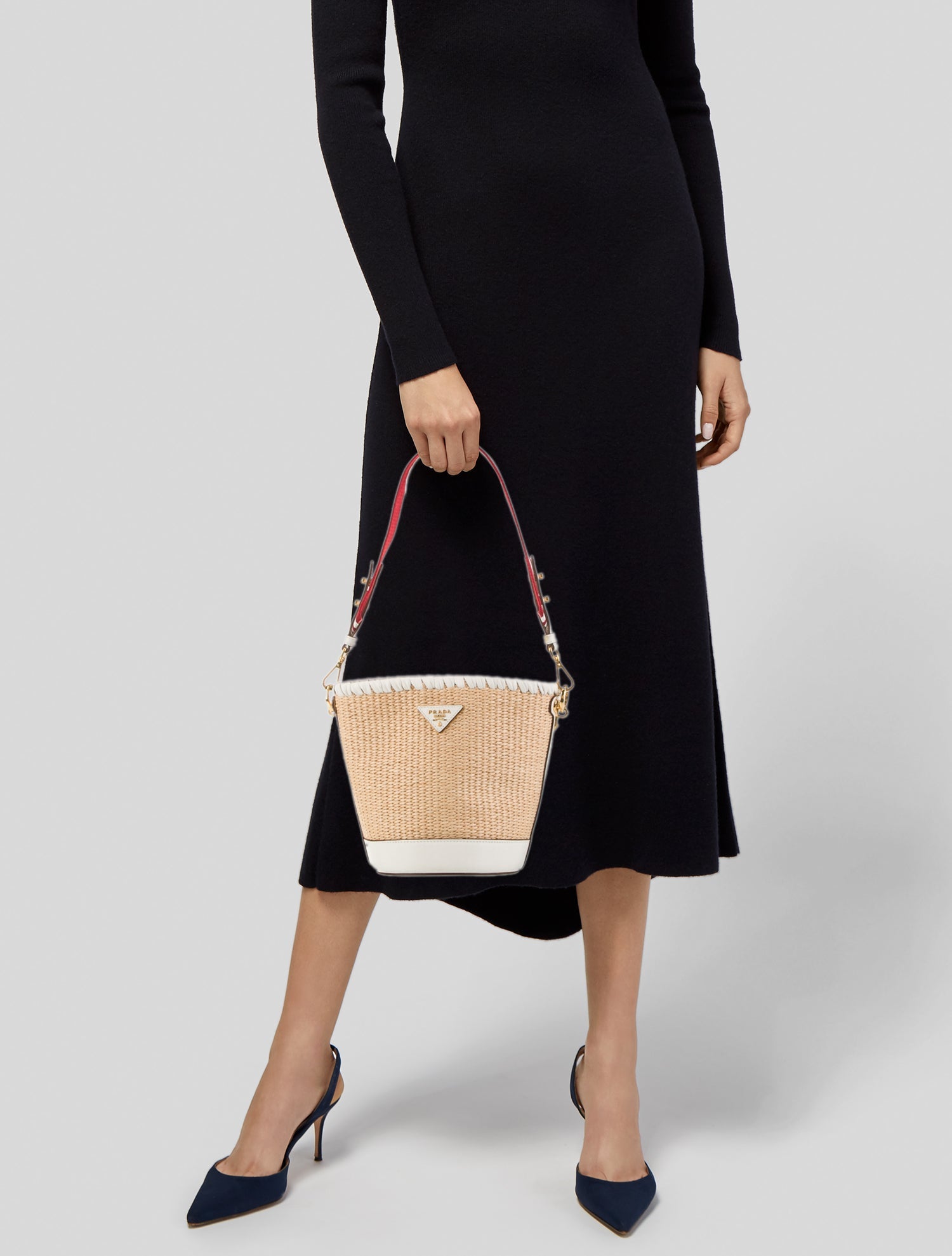 Prada City Calf Leather Paglia