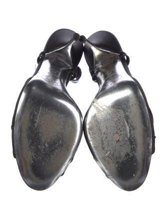 Prada Satin Slingback Sandals