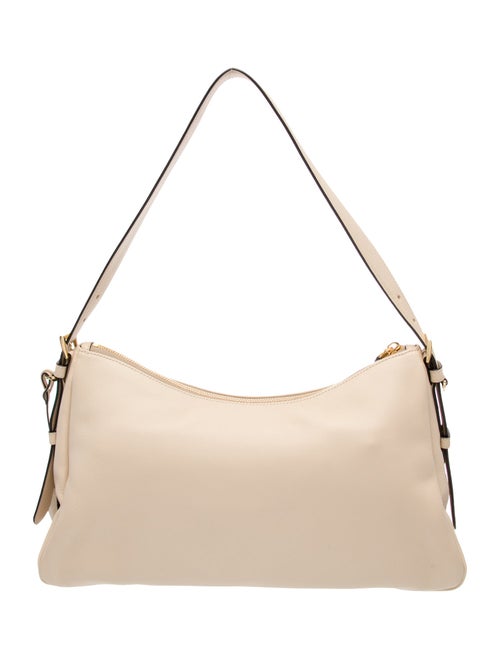 Prada Enameled Metal Triangle Aimee Large