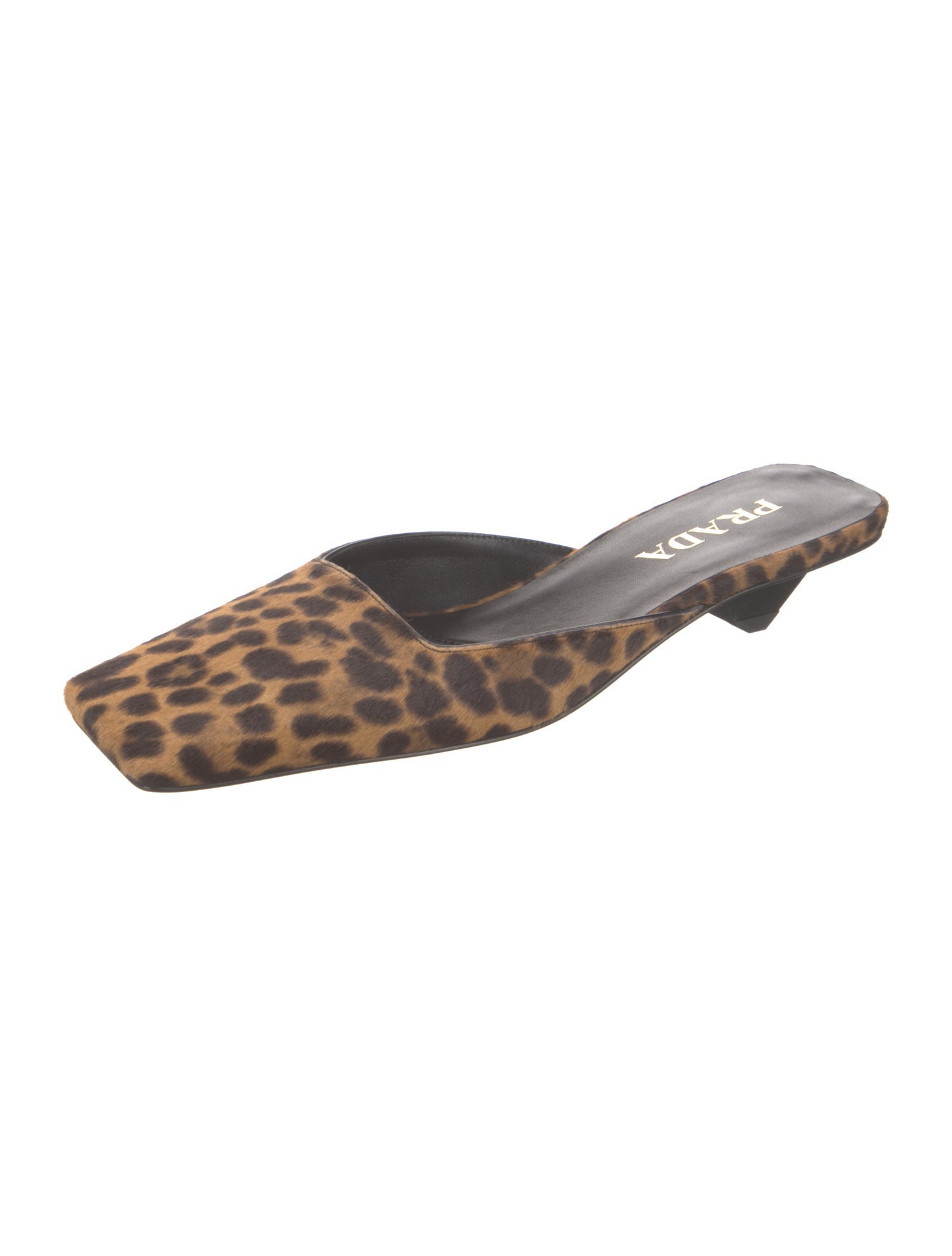 Prada Ponyhair Printed Mules w/ Tags