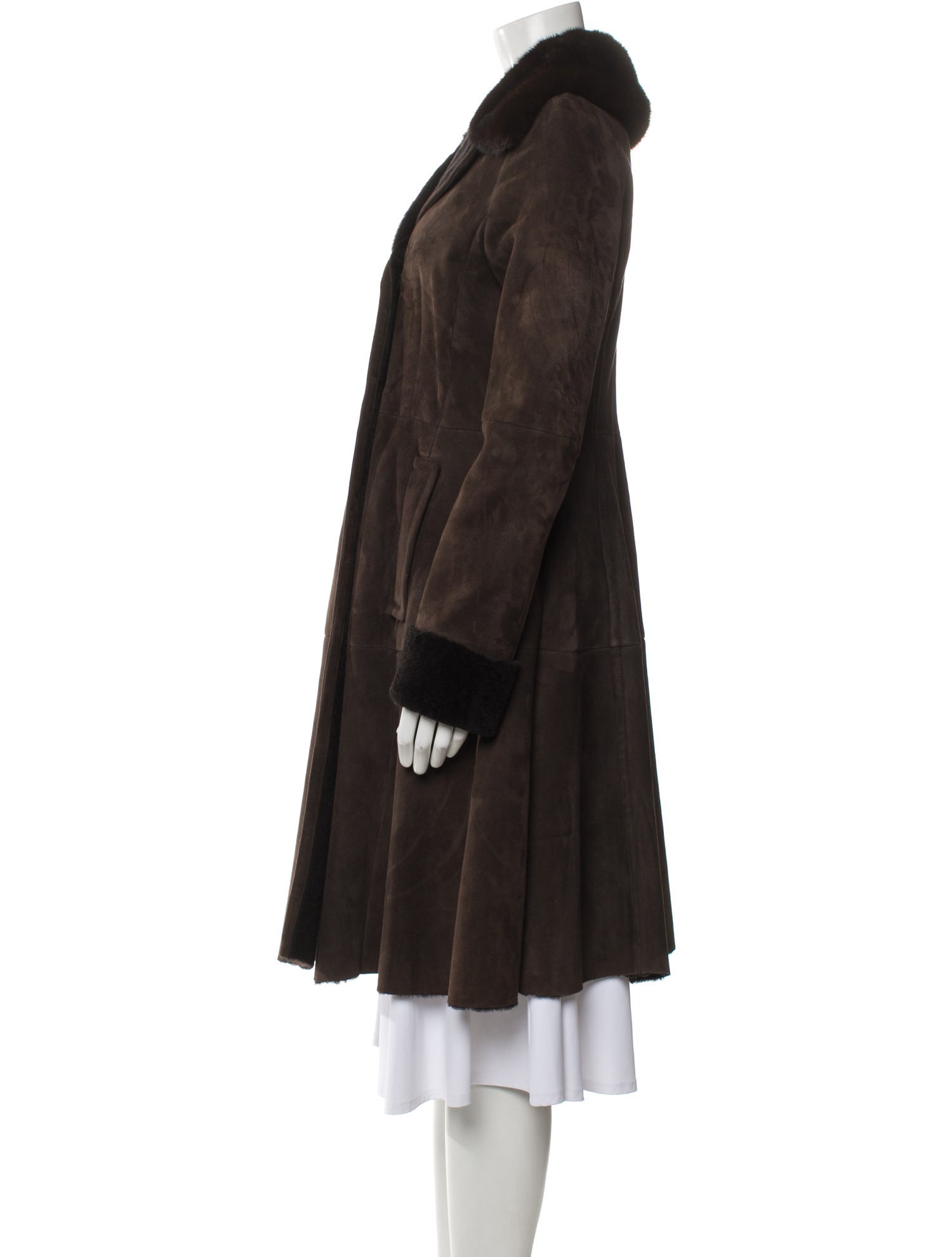 Prada Late 2000's - Early 2010's Shearling Fur Coat