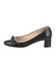 Prada Patent Leather Bow Accents Pumps