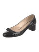 Prada Patent Leather Bow Accents Pumps