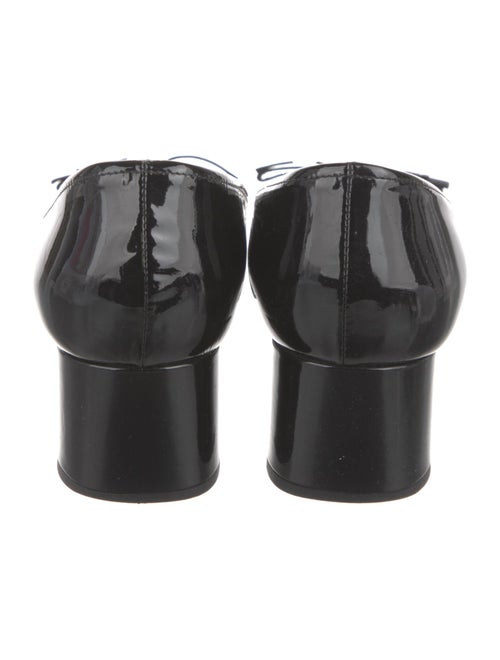 Prada Patent Leather Bow Accents Pumps