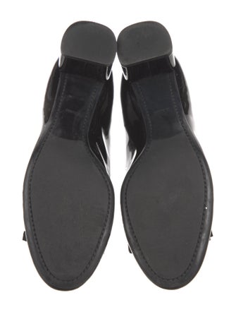 Prada Patent Leather Bow Accents Pumps