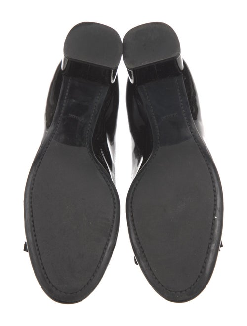 Prada Patent Leather Bow Accents Pumps