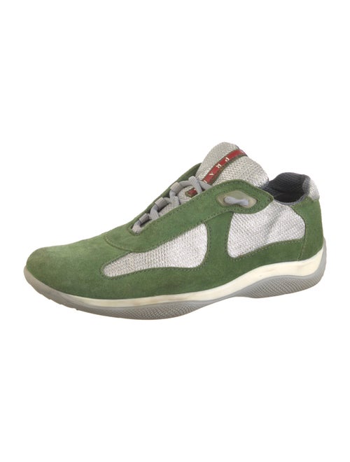 Prada Suede Printed Sneakers