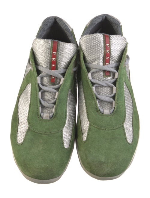 Prada Suede Printed Sneakers