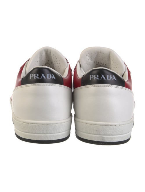 Prada Leather Colorblock Pattern Sneakers