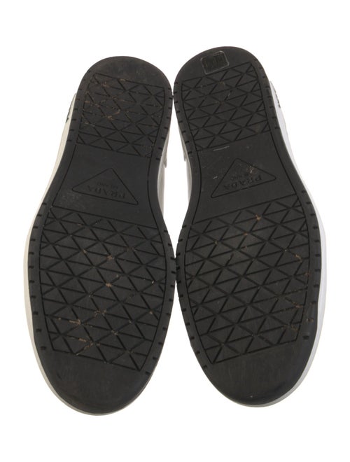 Prada Leather Colorblock Pattern Sneakers