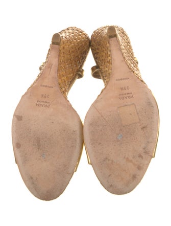 Prada Leather Slingback Sandals