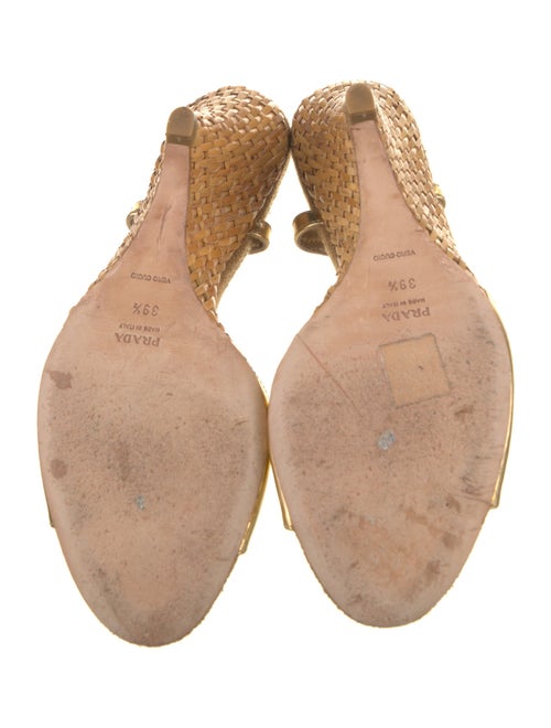 Prada Leather Slingback Sandals