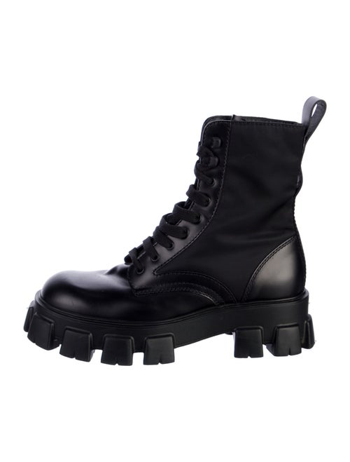 Prada Leather Combat Boots