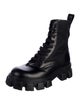 Prada Leather Combat Boots