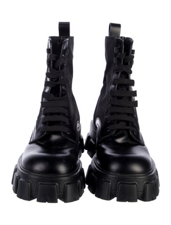 Prada Leather Combat Boots