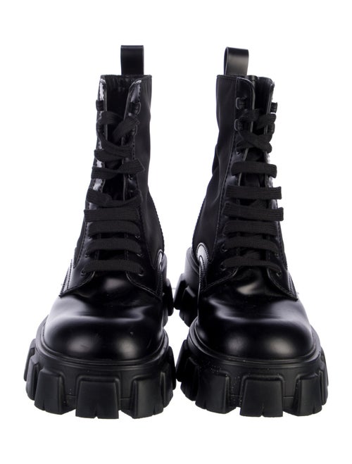Prada Leather Combat Boots