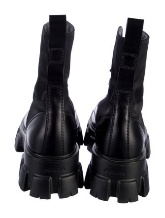 Prada Leather Combat Boots