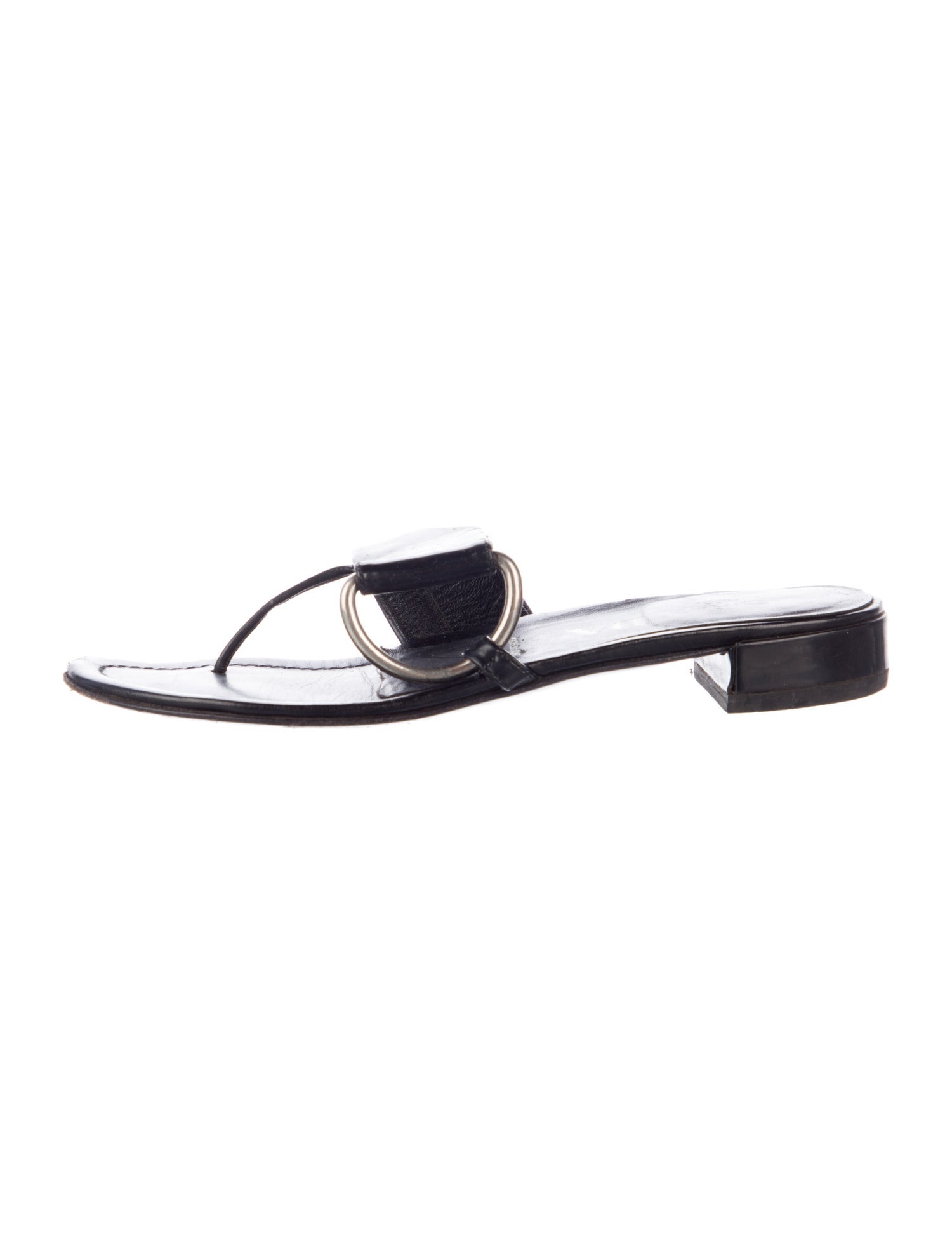 Prada Patent Leather Slides