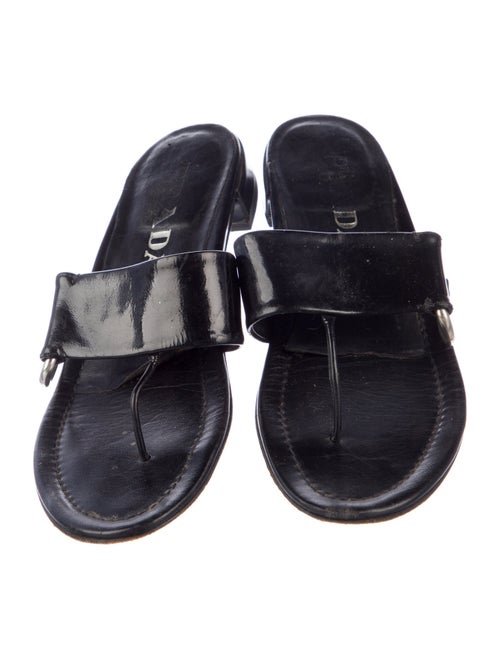 Prada Patent Leather Slides