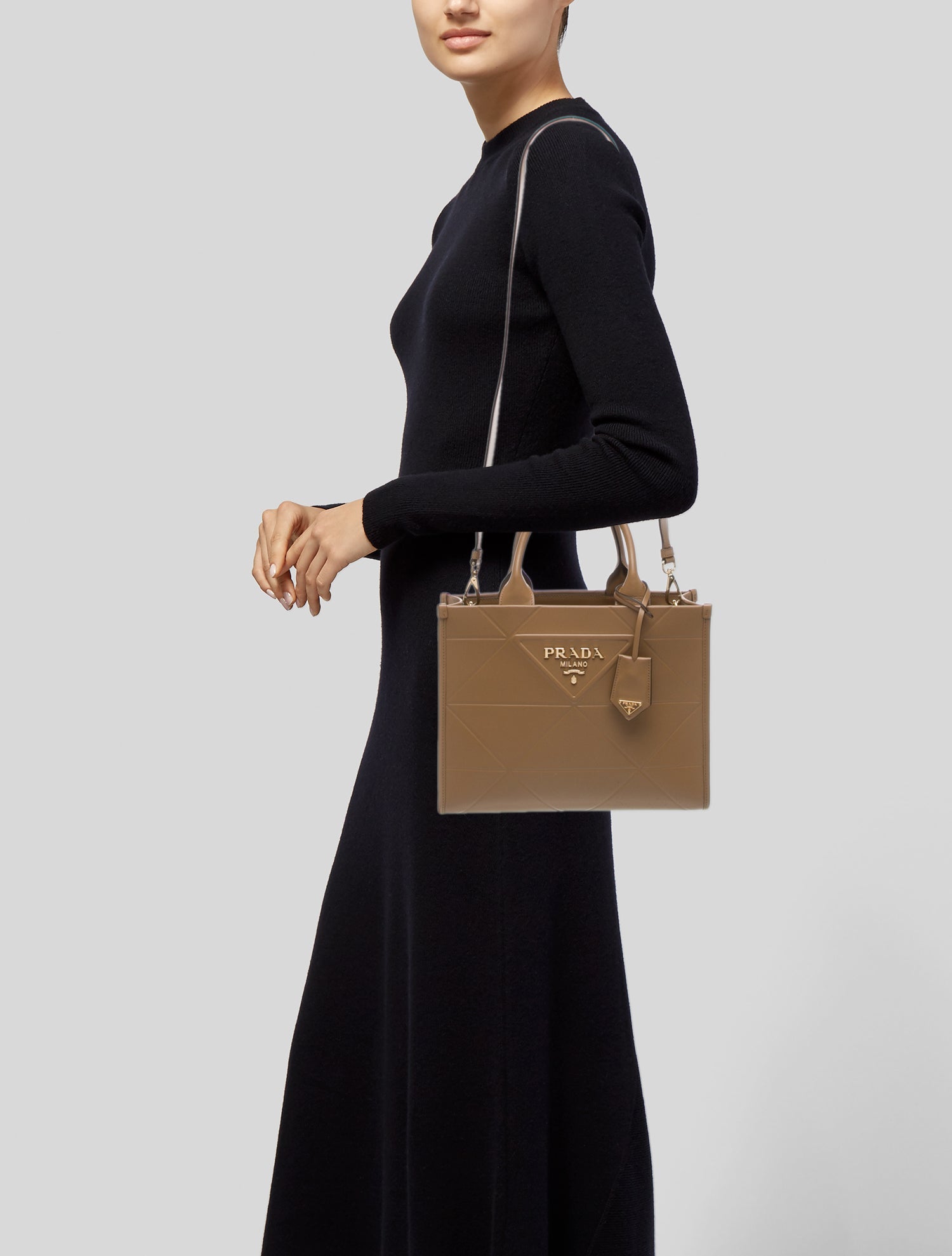 Prada Soft Calf Leather Symbole Medium