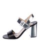 Prada Leather Slingback Sandals