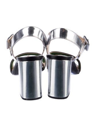 Prada Leather Slingback Sandals