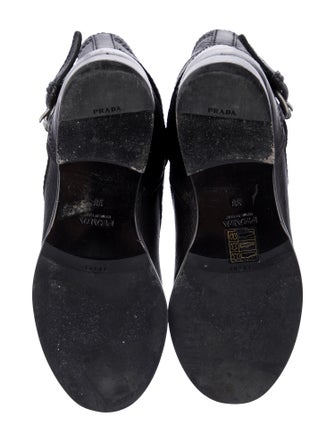 Prada Leather Combat Boots