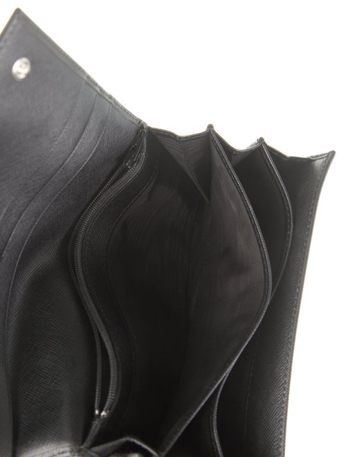 Prada Saffiano Lux Leather Continental Wallet