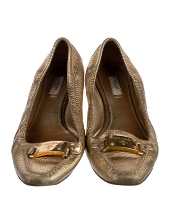 Prada Leather Ballet Flats