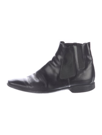 Prada Leather Chelsea Boots